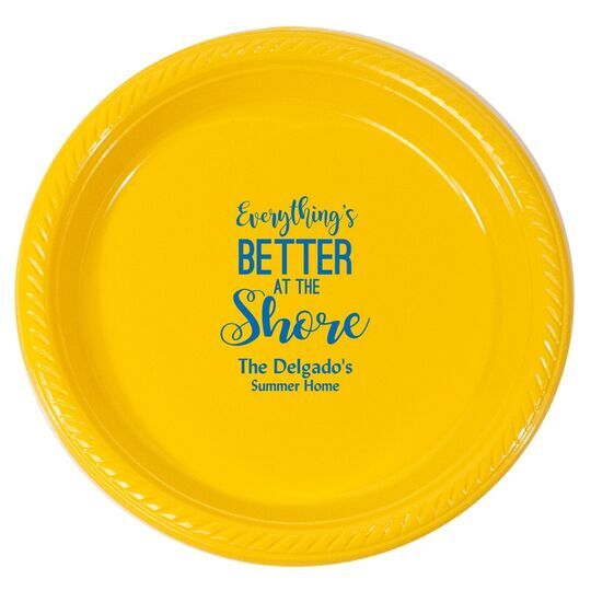 Everything's Better at the Shore Plastic Plates